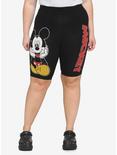 Disney Mickey Mouse Bike Shorts Plus Size, BLACK  RED, hi-res