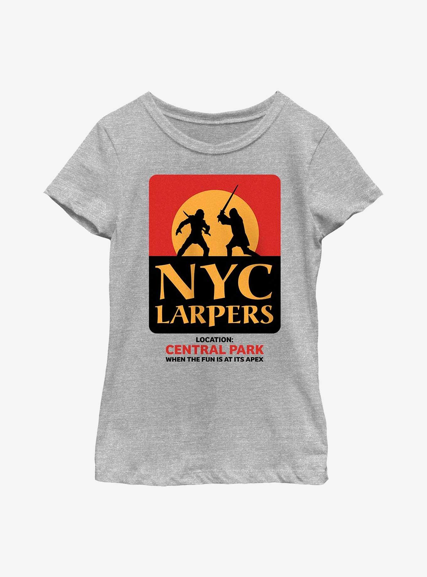 Marvel Hawkeye Larping Locating Youth Girls T-Shirt, , hi-res