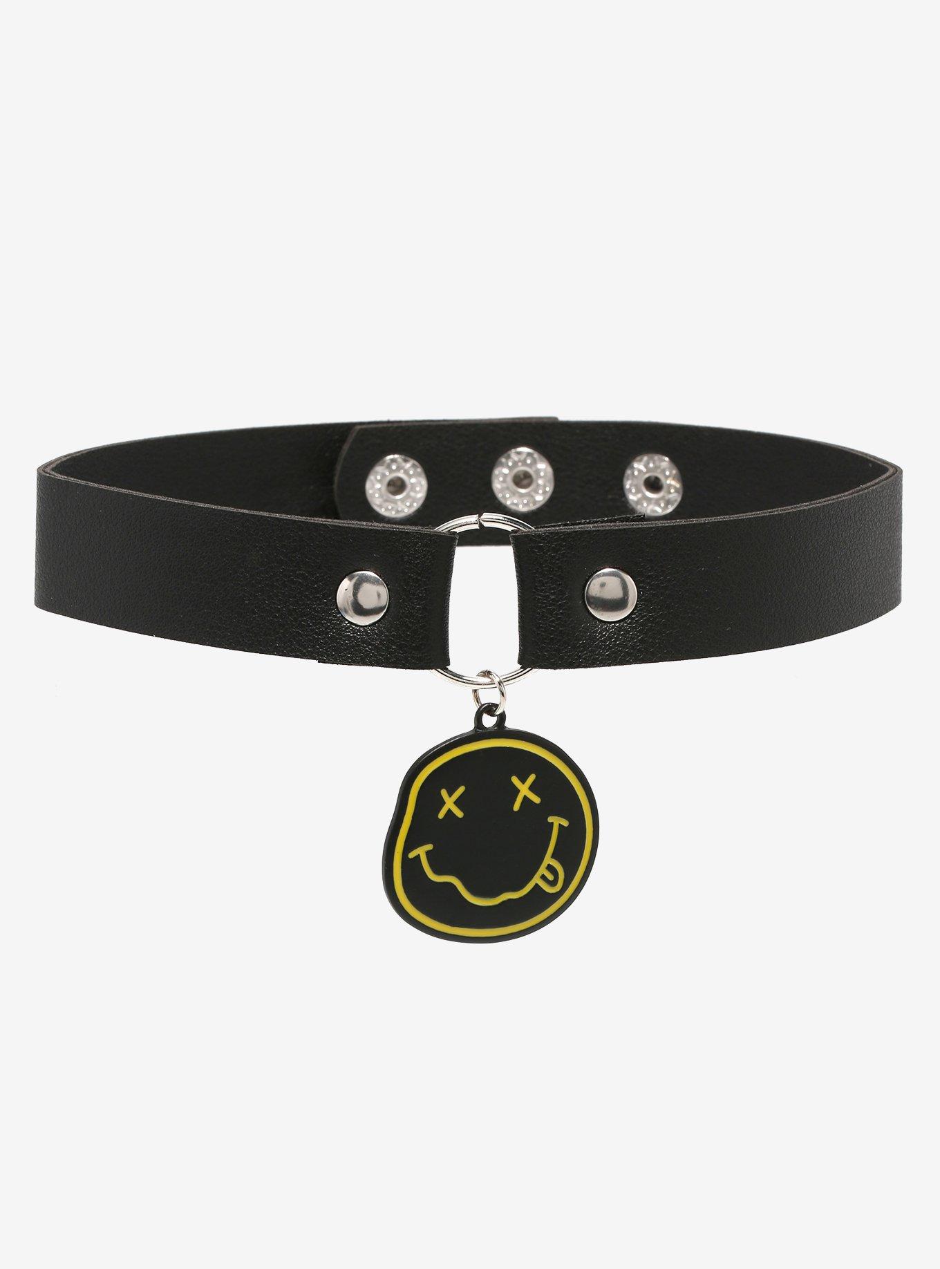 Nirvana Smile Logo Choker, , hi-res