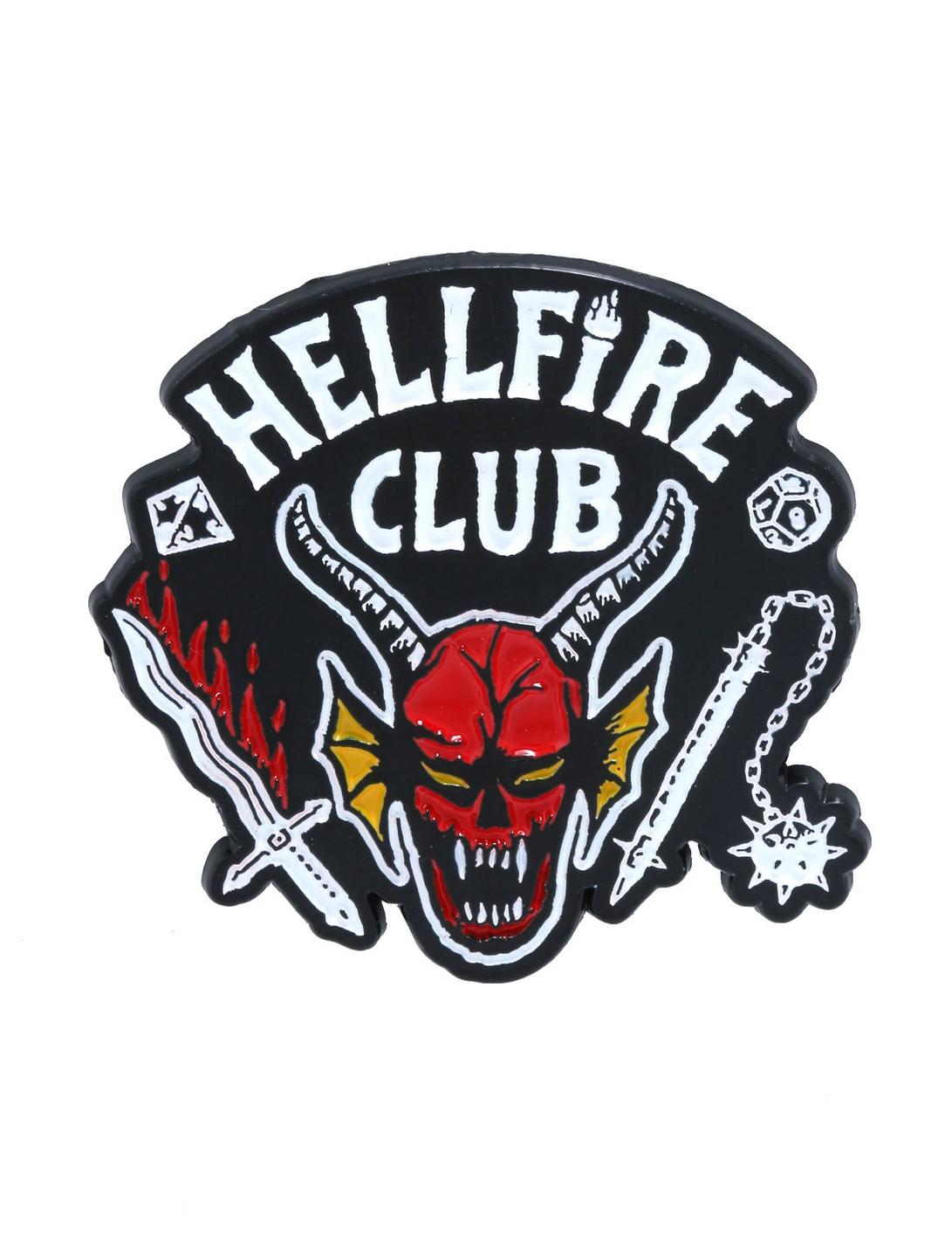 Stranger Things Hellfire Club Logo Enamel Pin, , hi-res