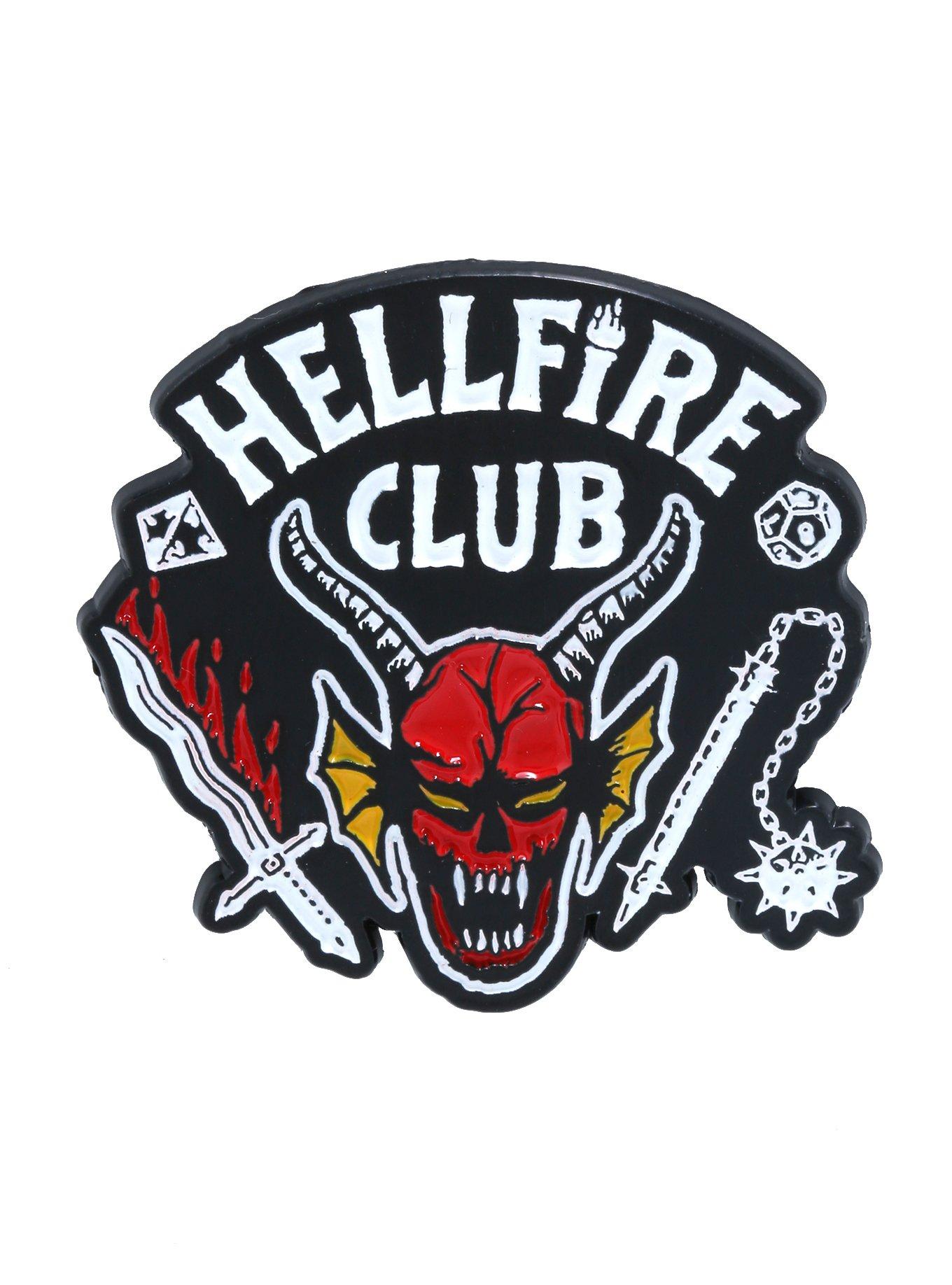 Stranger Things Hellfire Club Logo Enamel Pin, , hi-res