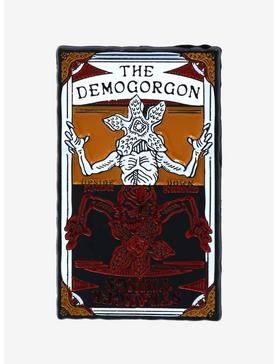 Stranger Things The Demogorgon Tarot Card Enamel Pin - BoxLunch Exclusive, , hi-res