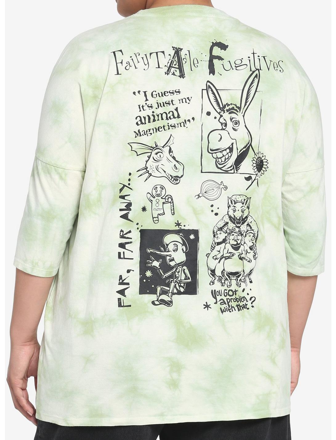 Shrek Fairytale Fugitives Tie-Dye T-Shirt Plus Size, MULTI, hi-res