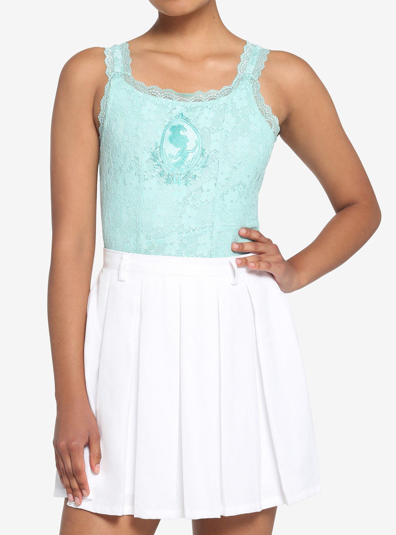 Her Universe Disney The Little Mermaid Ariel Lace Tank Top, GREEN, hi-res
