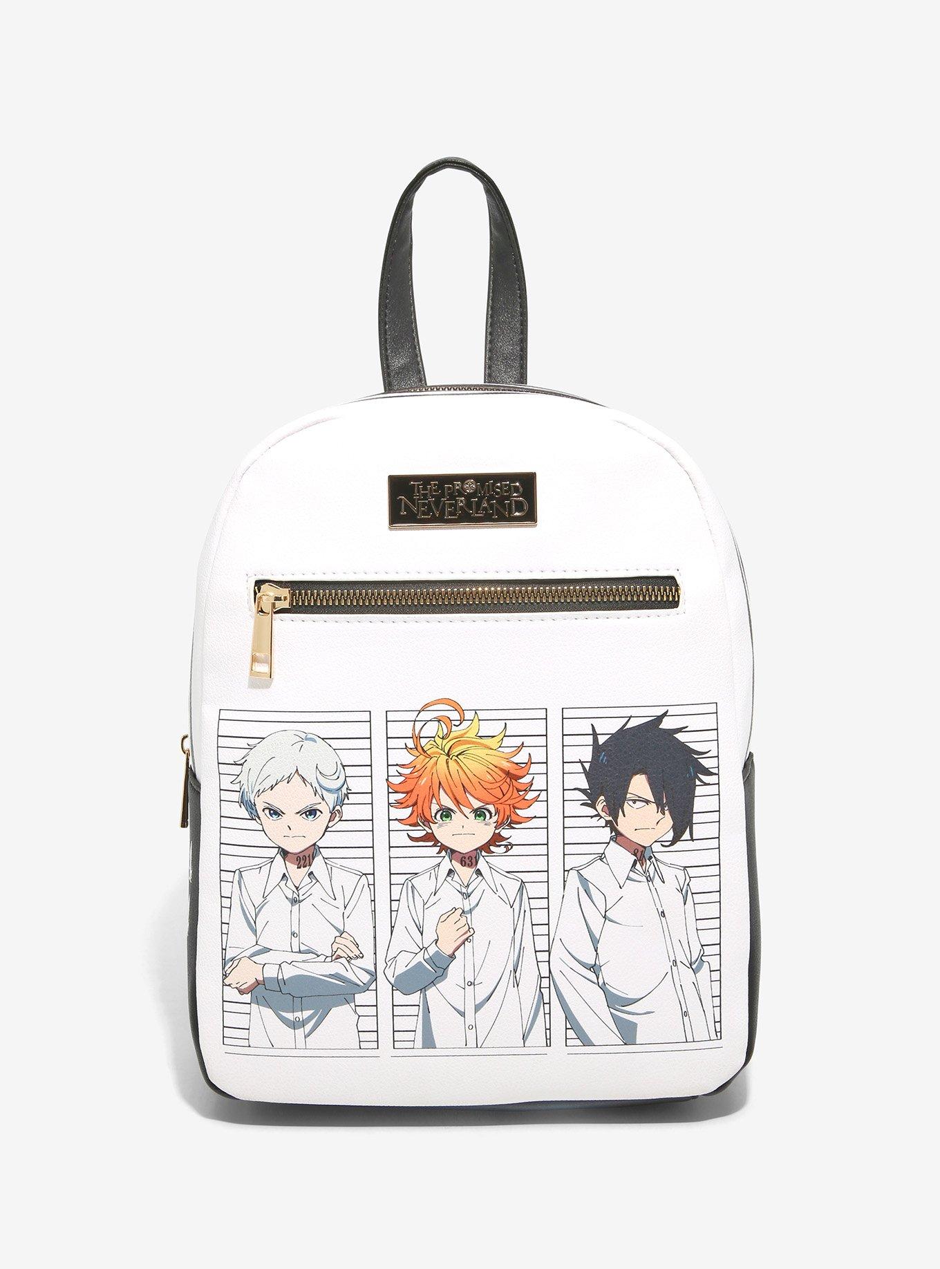 GO2COSY Anime The Promised Neverland Backpack - USB Charging Port, Laptop Sleeve, 12.6x5.9x17.7 Inch Student Bag