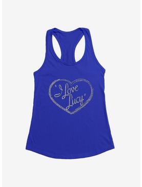 I Love Lucy Silver Glitter Logo Girls Tank, , hi-res