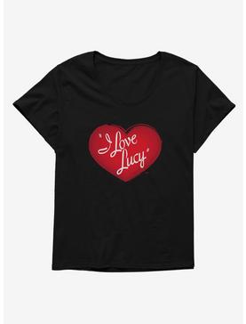 I Love Lucy Red Sketch Logo Girls T-Shirt Plus Size, , hi-res