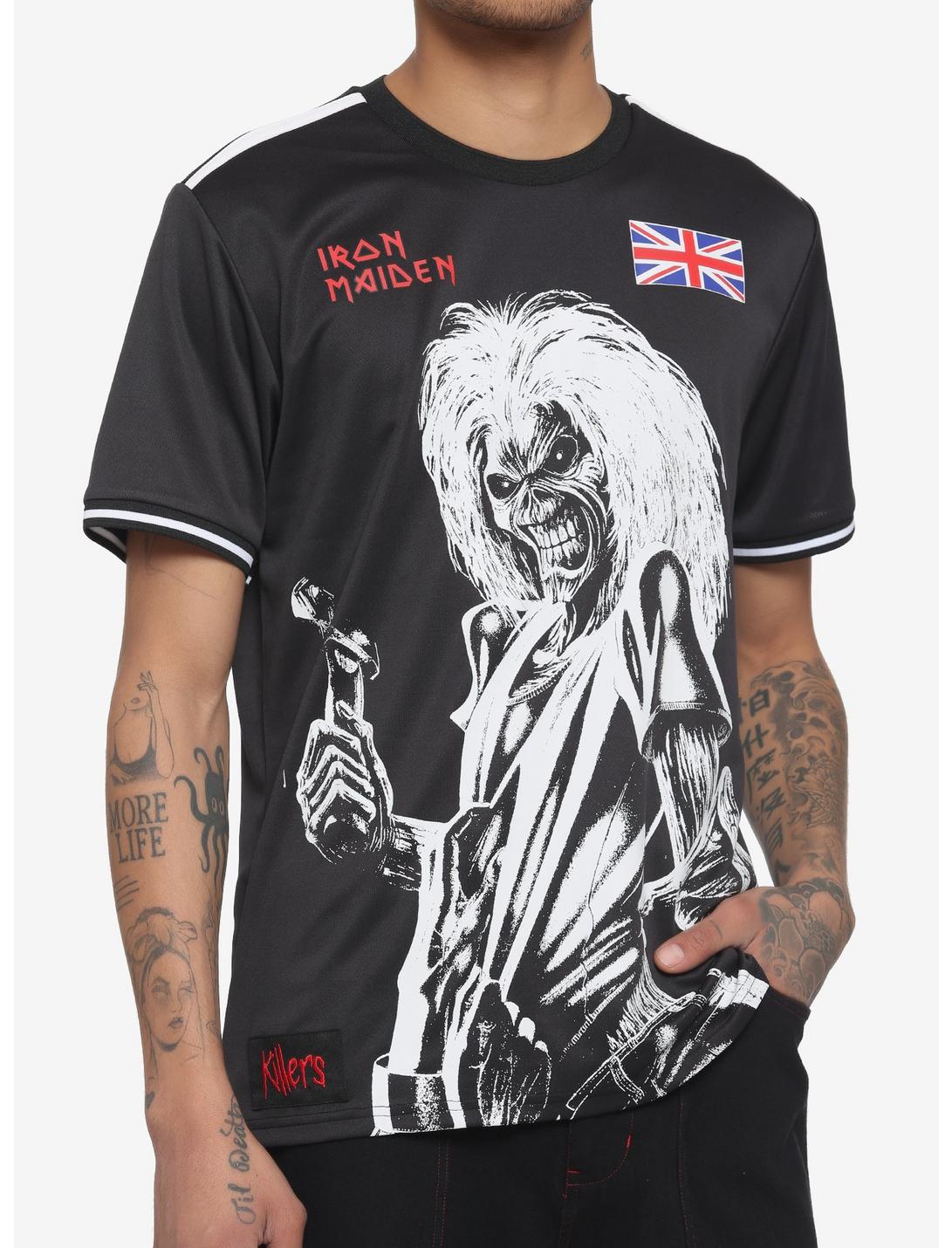 Iron Maiden Killers Eddie Soccer Jersey, BLACK, hi-res