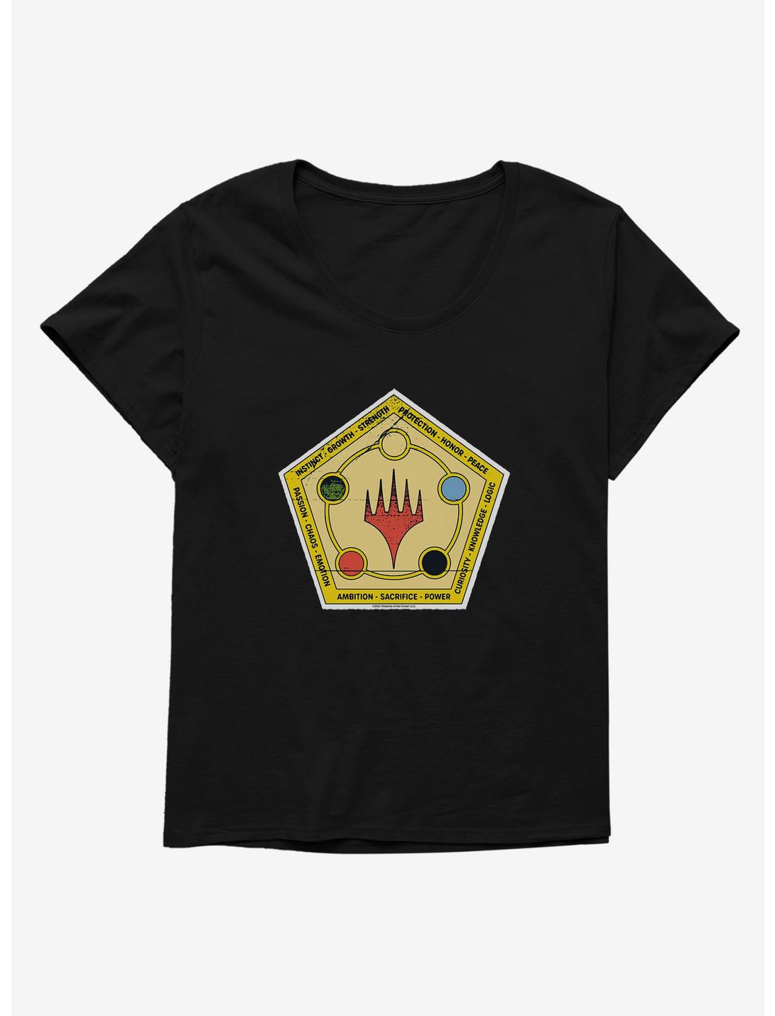 Magic The Gathering Pentagram Graphic Girls T-Shirt Plus Size, , hi-res
