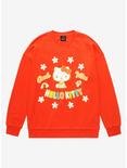 Sanrio Hello Kitty Good Vibes Crewneck - BoxLunch Exclusive, RED, hi-res