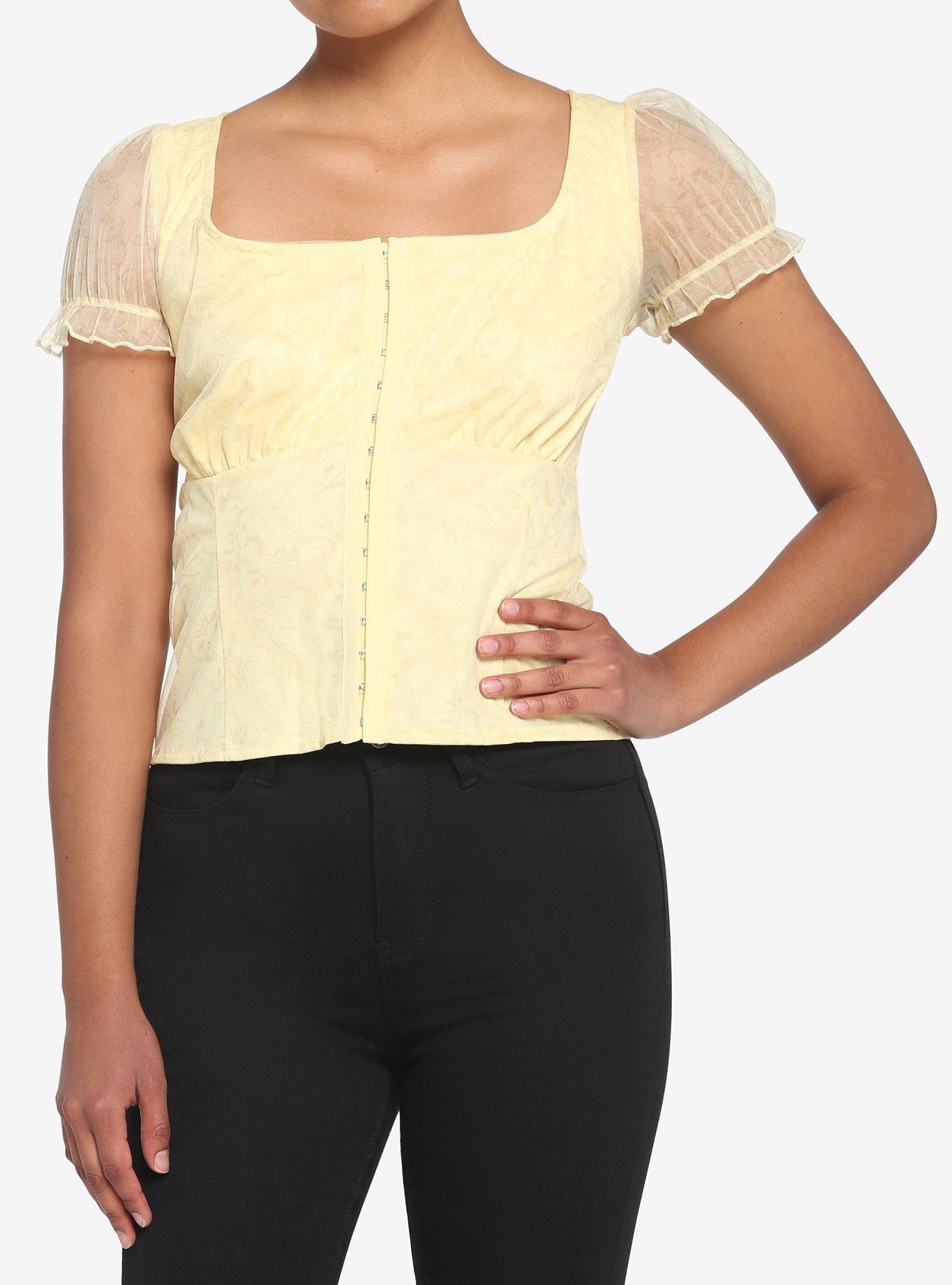 Her Universe Disney Beauty And The Beast Bustier Girls Top, , hi-res