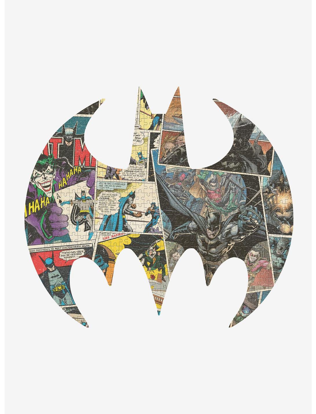 DC Comics Batman Comic Art Bat Symbol 750-Piece Puzzle and Tin, , hi-res