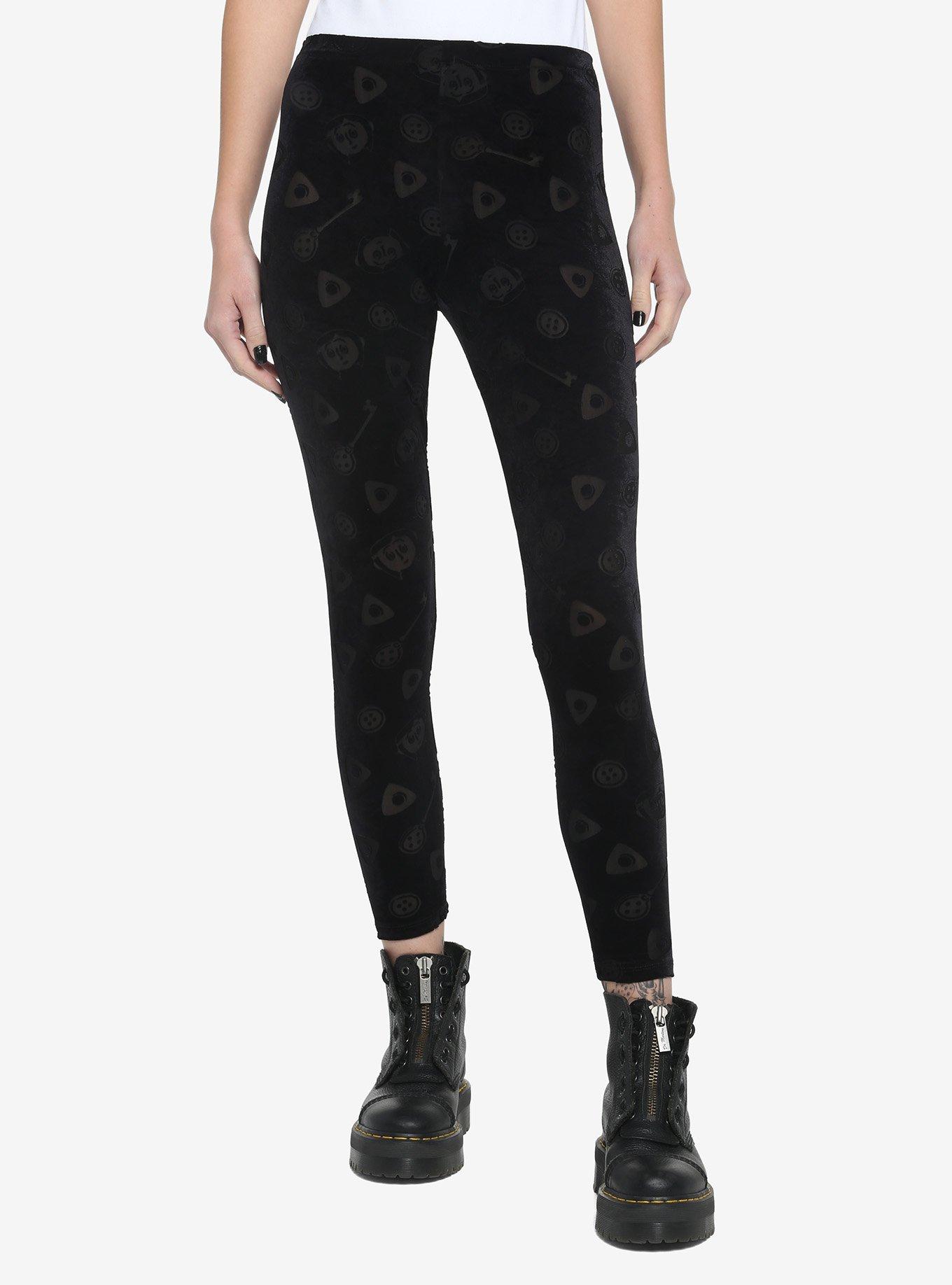 Coraline Velvet Mesh Icon Leggings, MULTI, hi-res