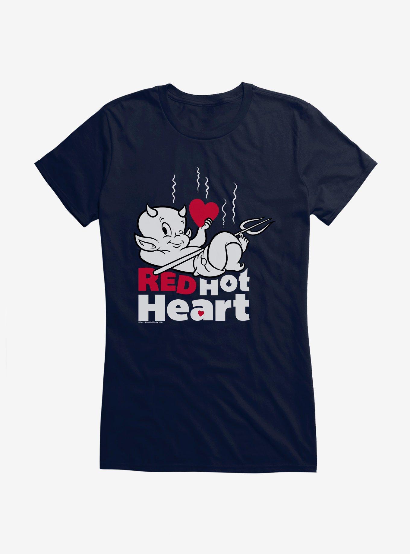 Hot Stuff Pink Heart Hot Stuff Girls T-Shirt, NAVY, hi-res
