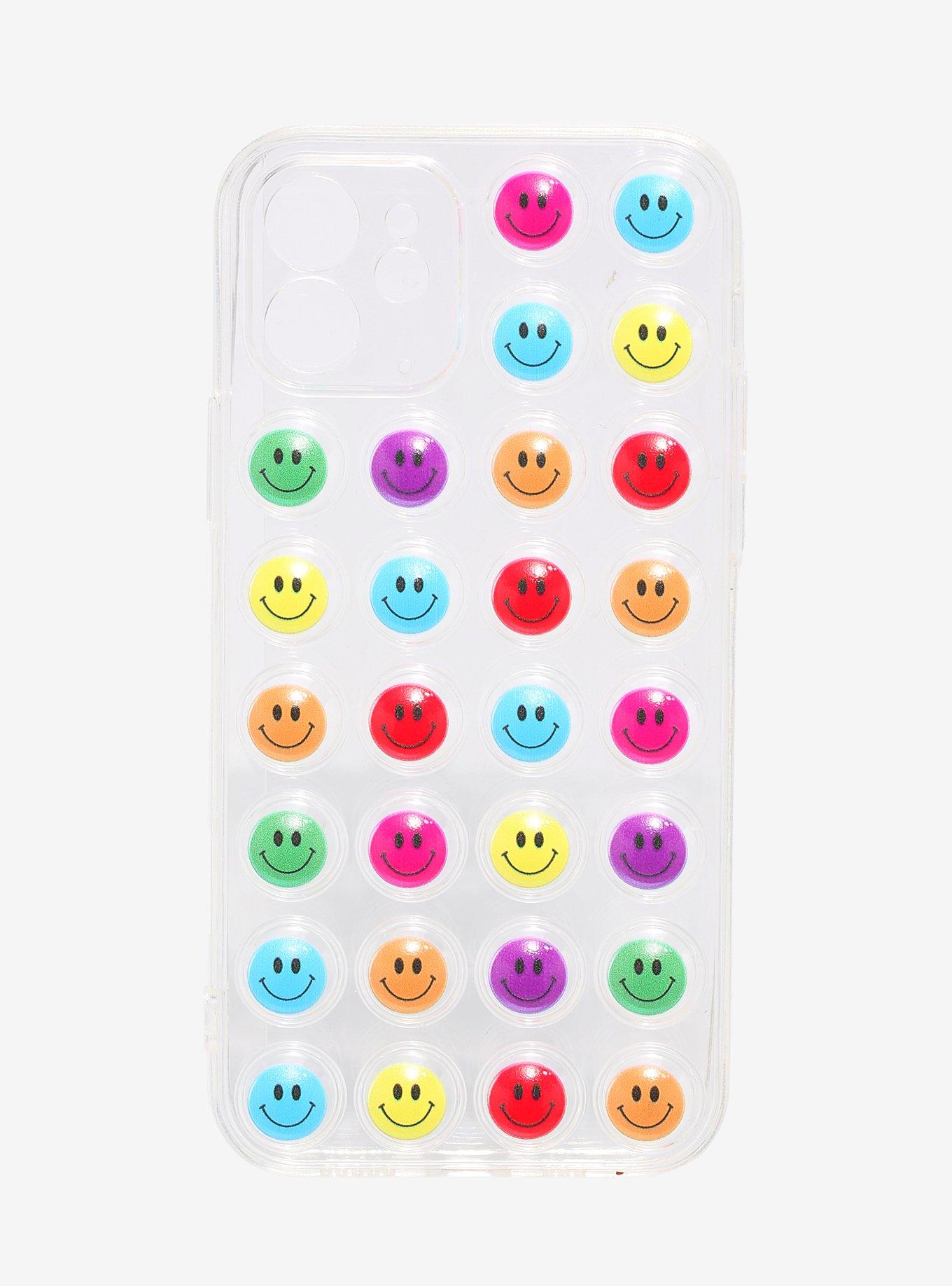 Colorful Smile Face Phone Case For iPhone 12, , hi-res