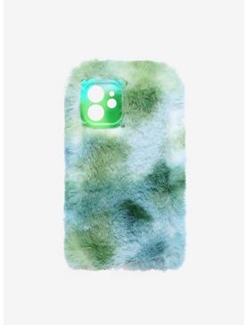 Green Fuzzy Phone Case For iPhone 12, , hi-res