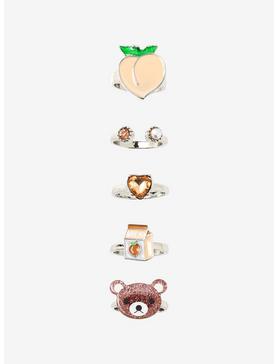 Peach Milk Bear Ring Set, , hi-res
