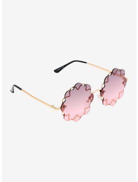 Smoky Pink Flower Sunglasses, , hi-res