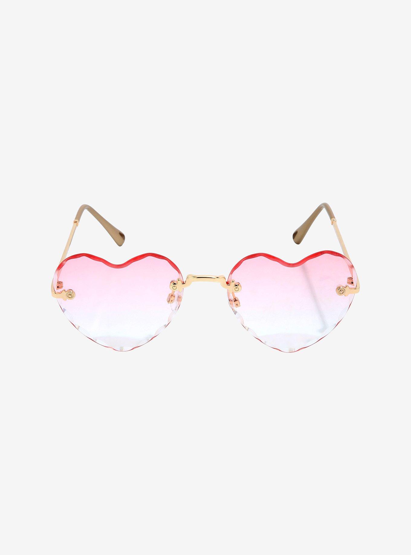 Womens Retro Gold Metal Arm Micro Cat Eye Indie Snug Sunglasses White Pink  