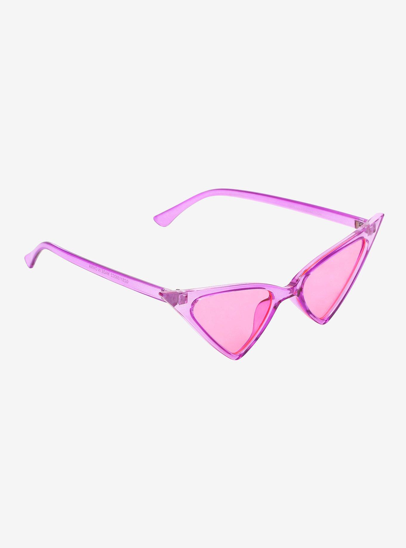 Purple & Pink Cat Eye Sunglasses Hot Topic