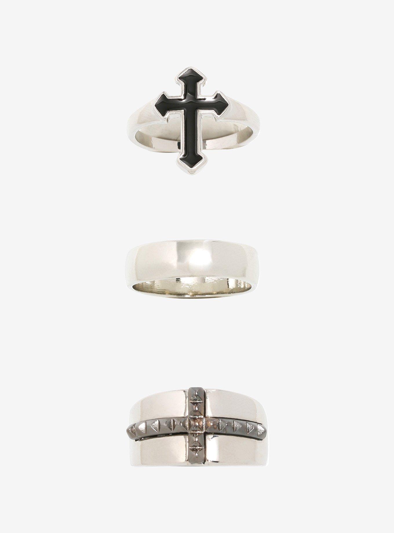 Big Cross Guys Ring Set, , hi-res