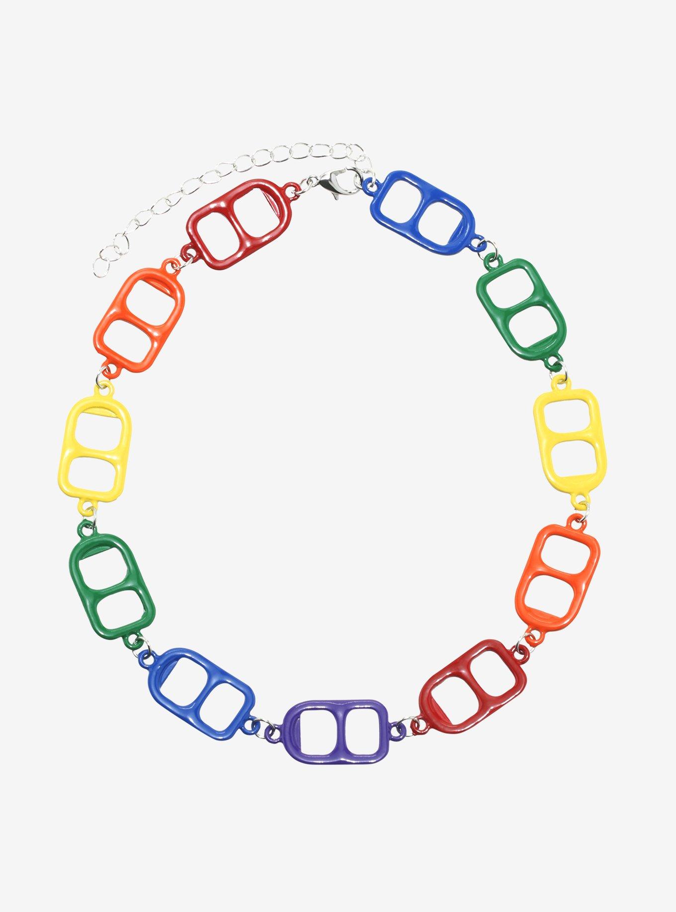 Rainbow Soda Tab Choker, , hi-res