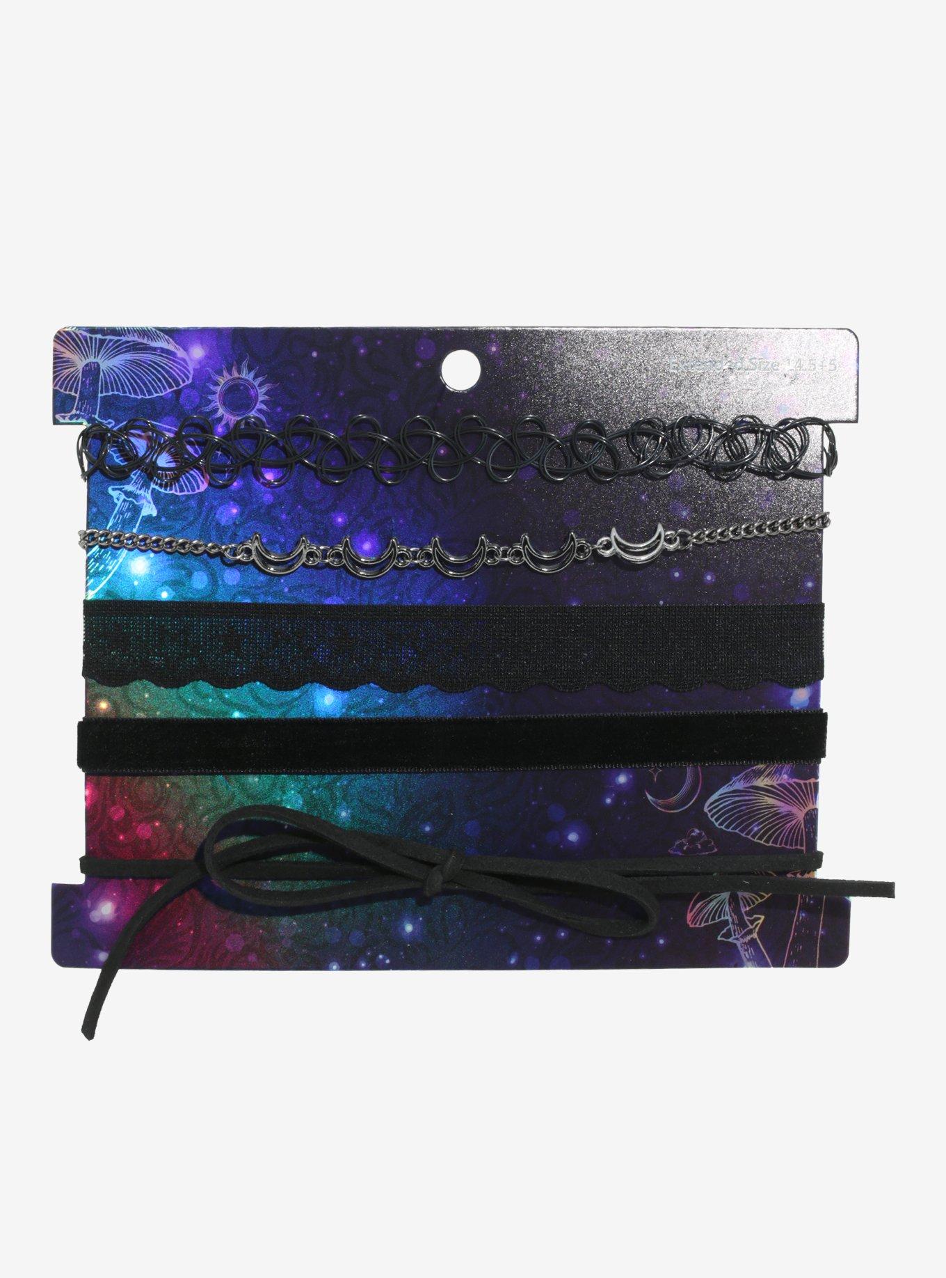 Black Lace Celestial Choker Set, , hi-res