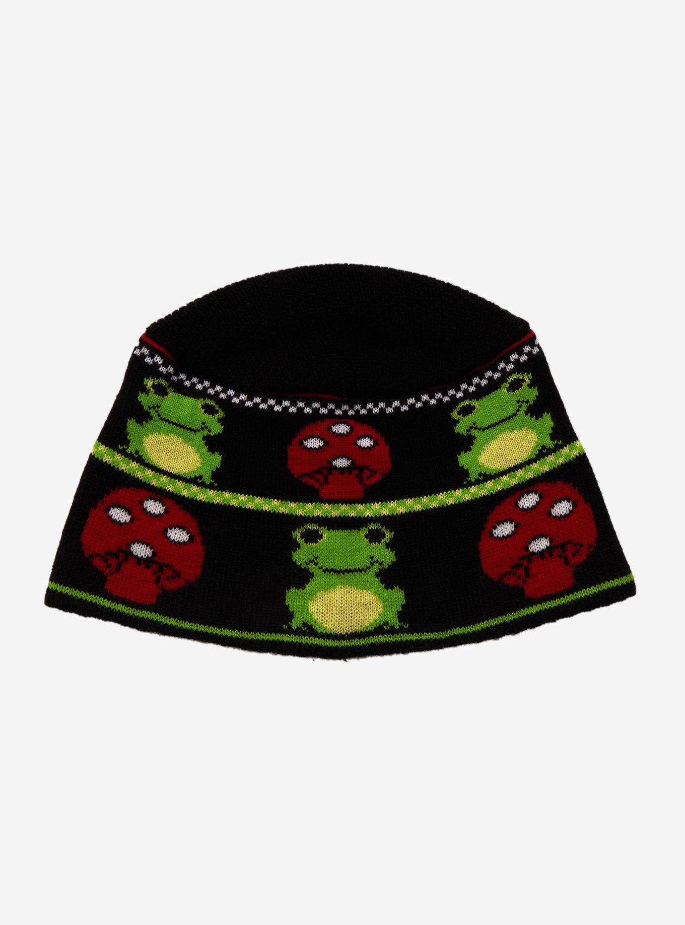 Frog Mushroom Bucket Hat Beanie, , hi-res