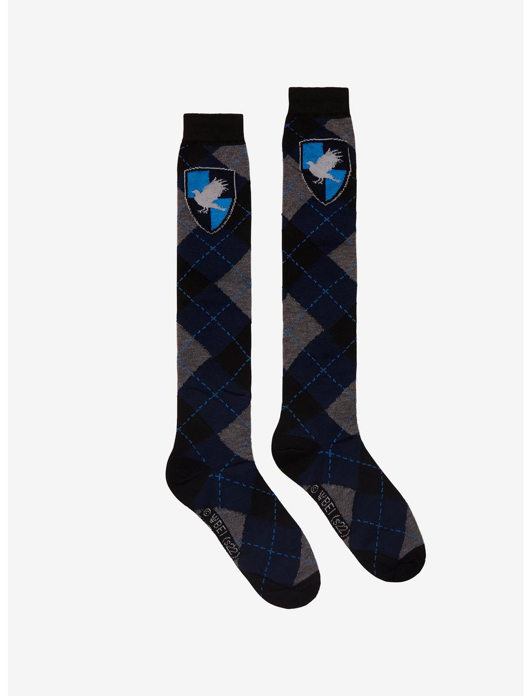 Harry Potter Ravenclaw Argyle Knee-High Socks, , hi-res