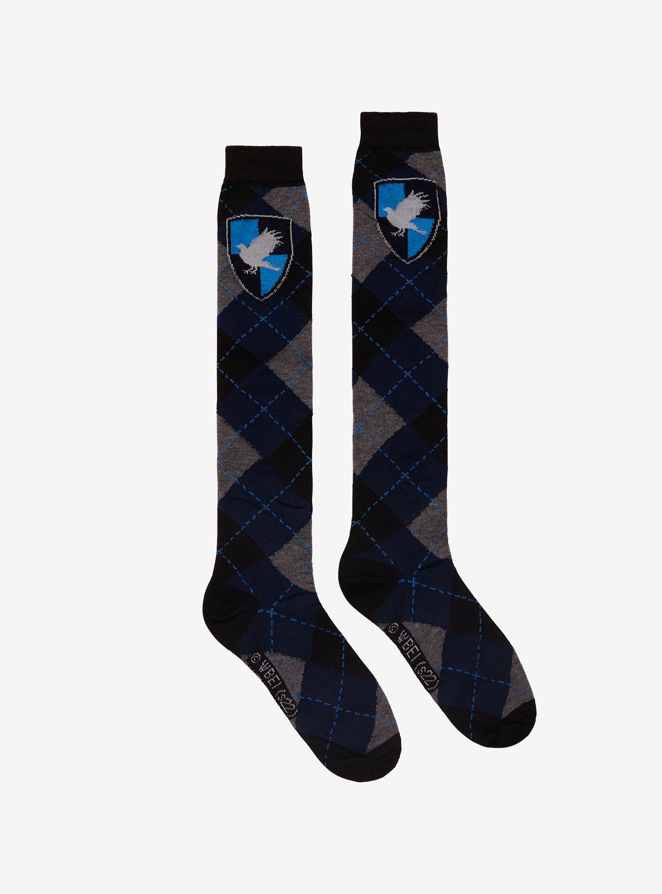 Harry Potter Ravenclaw Argyle Knee-High Socks, , hi-res