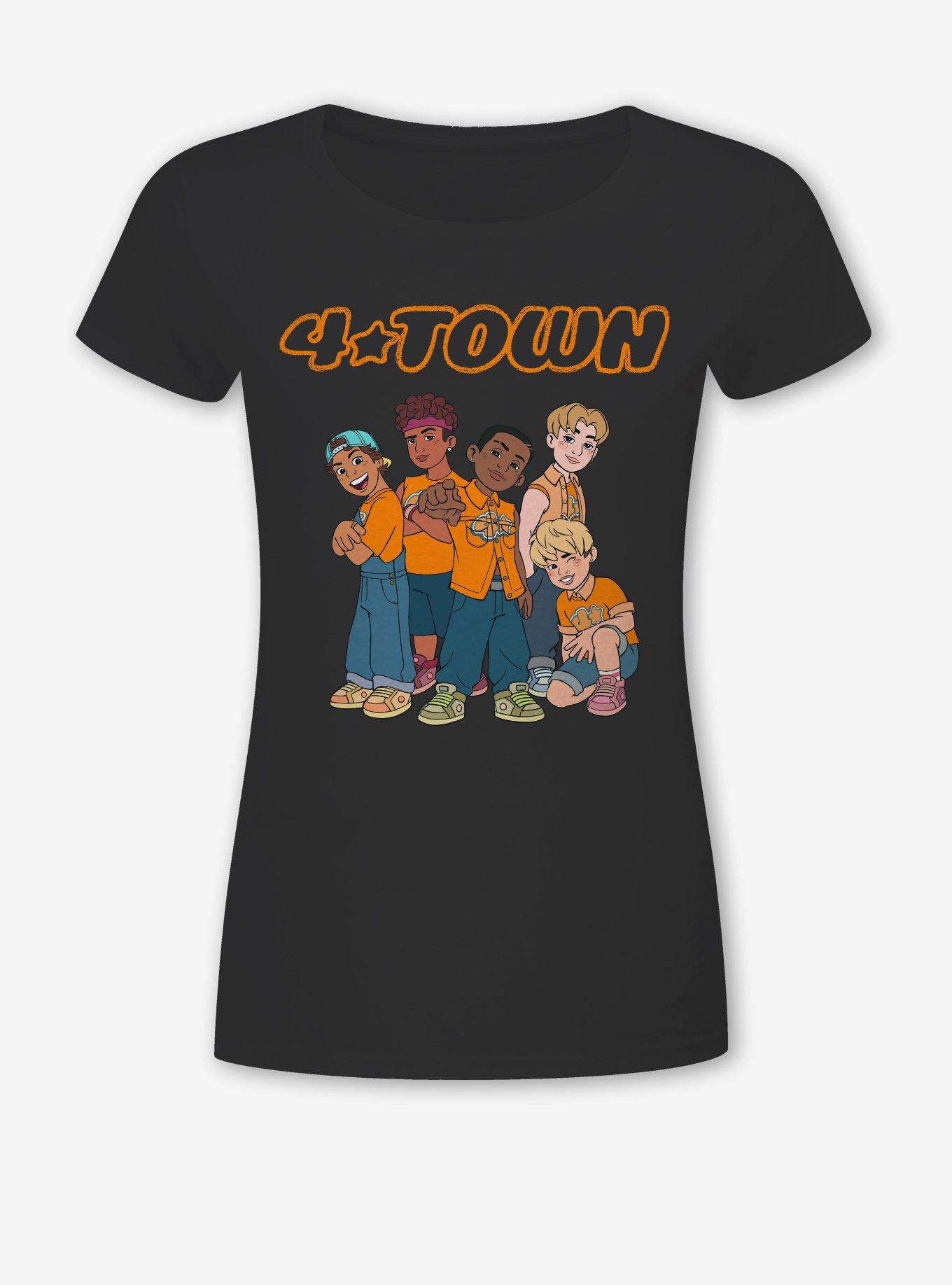 Disney Pixar Turning Red 4-Town Boy Band Girls T-Shirt, MULTI, hi-res