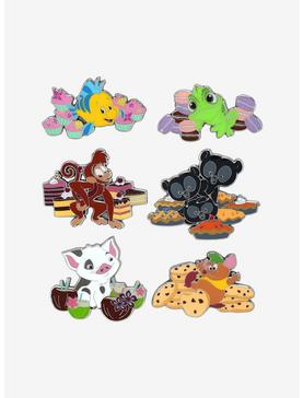 Loungefly Disney Princess Sidekicks & Desserts Blind Box Enamel Pin - BoxLunch Exclusive, , hi-res