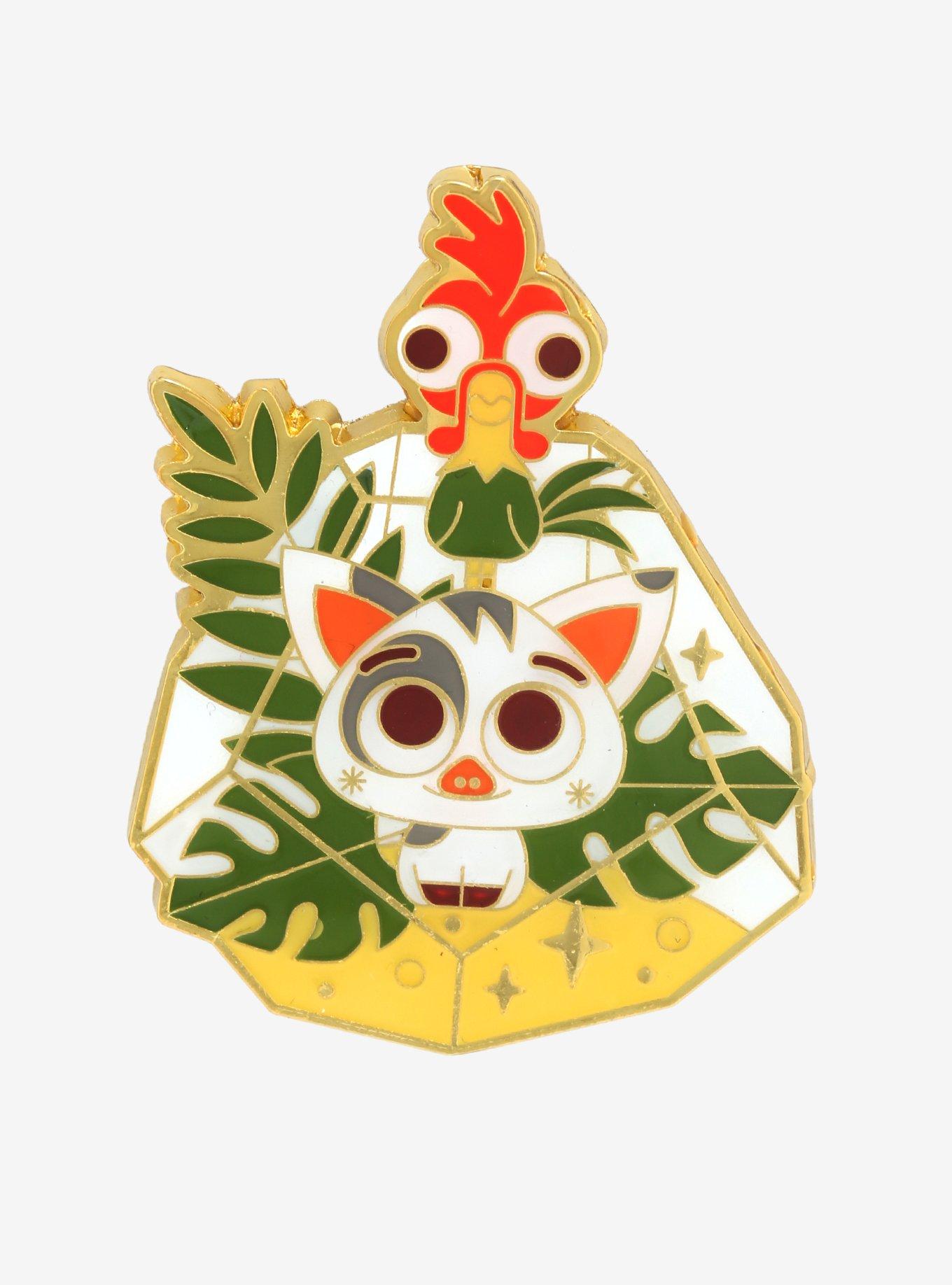 Loungefly Disney Moana Heihei & Pua Terrarium Enamel Pin - BoxLunch Exclusive, , hi-res