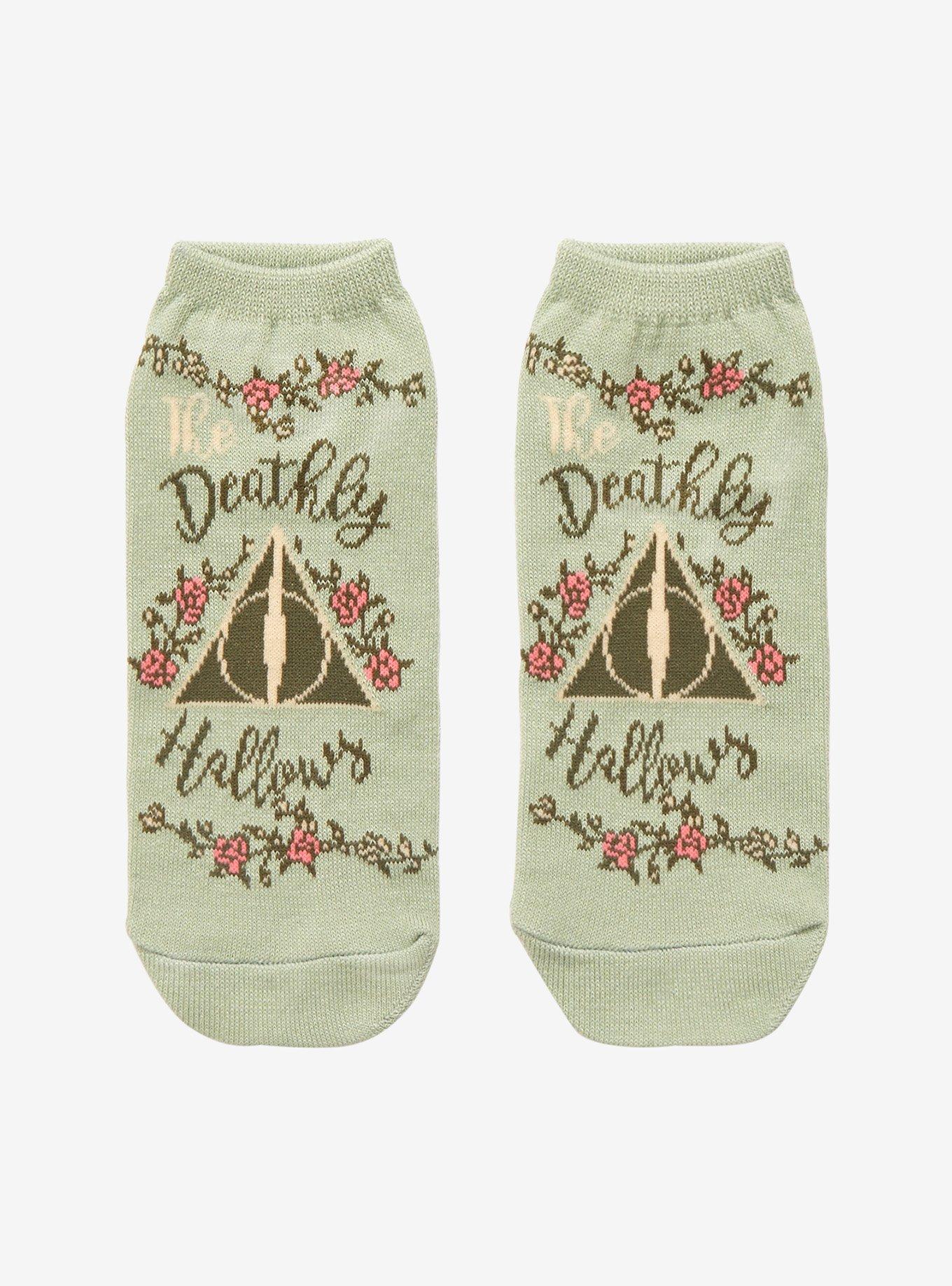 Hot Topic Harry Potter Deathly Hallows Floral Leggings