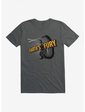 Godzilla Fury T-Shirt, CHARCOAL, hi-res