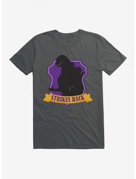 Godzilla Purple Badge T-Shirt, CHARCOAL, hi-res