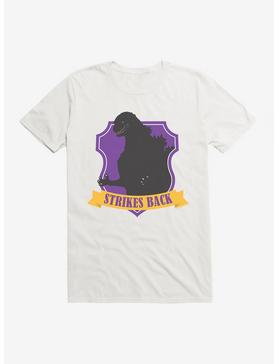 Godzilla Purple Badge T-Shirt, WHITE, hi-res