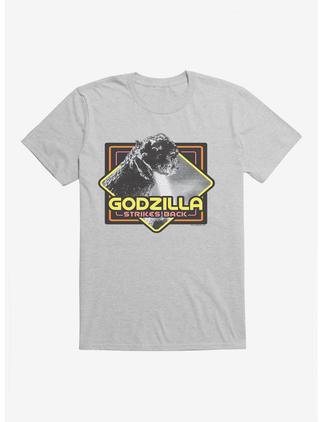 Godzilla Strikes Back T-Shirt, HEATHER GREY, hi-res