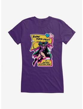 DC Catwoman You're Purrfect Girls T-Shirt, PURPLE, hi-res