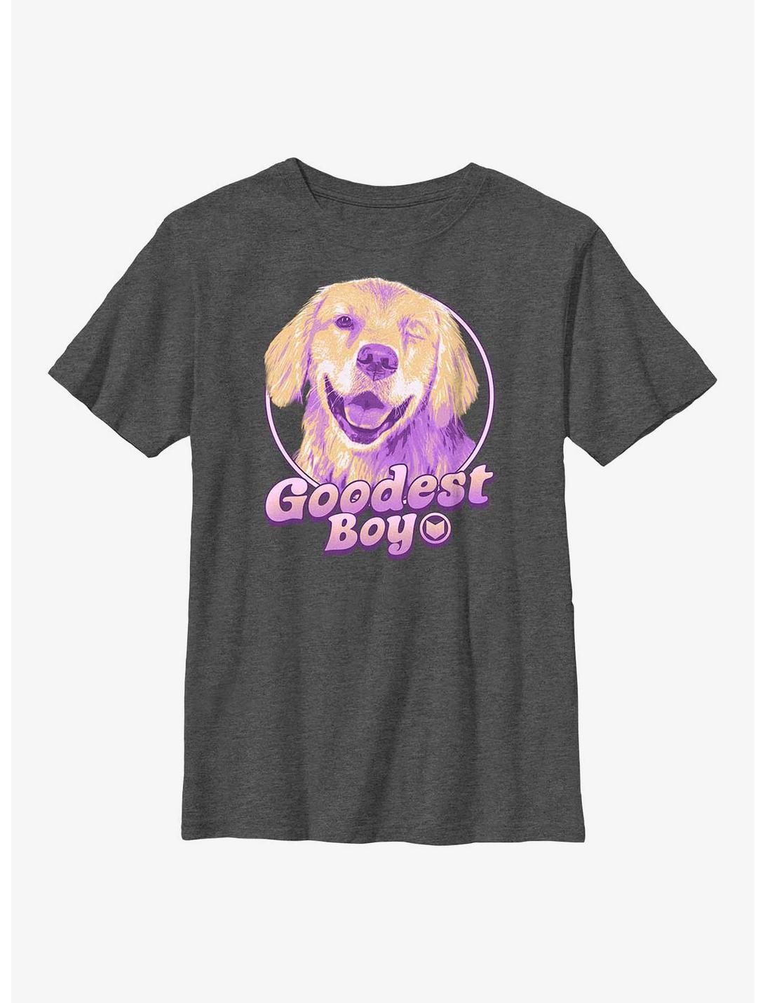 Marvel Hawkeye Goodest Lucky Youth T-Shirt, CHAR HTR, hi-res