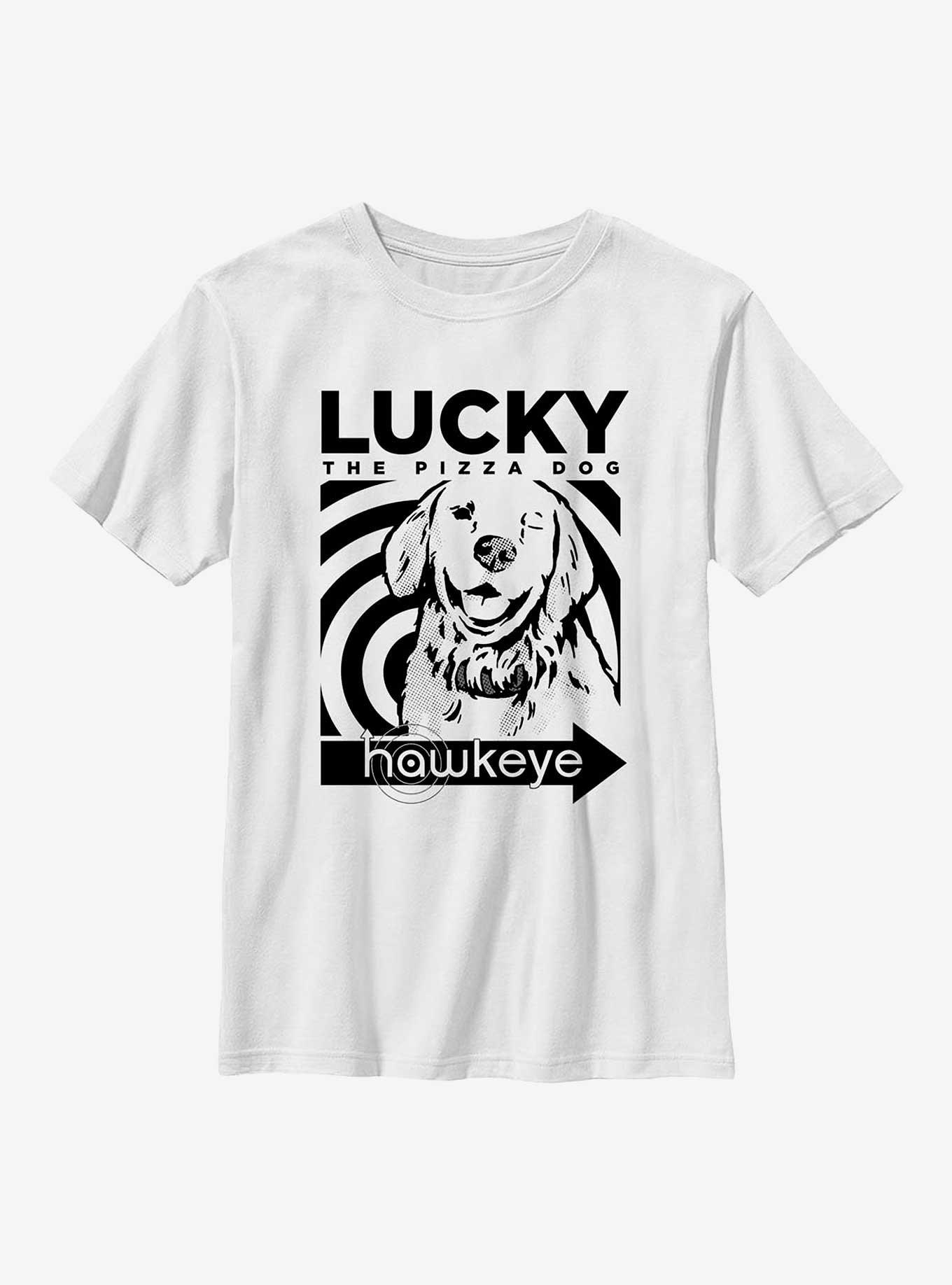 Marvel Hawkeye Lucky Close Up Youth T-Shirt, , hi-res