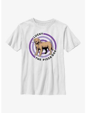 Marvel Hawkeye Pizza Dog Bullseye Youth T-Shirt, , hi-res