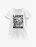 Marvel Hawkeye Lucky Close Up Youth T-Shirt, WHITE, hi-res
