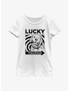 Marvel Hawkeye Lucky Close Up Youth T-Shirt, , hi-res