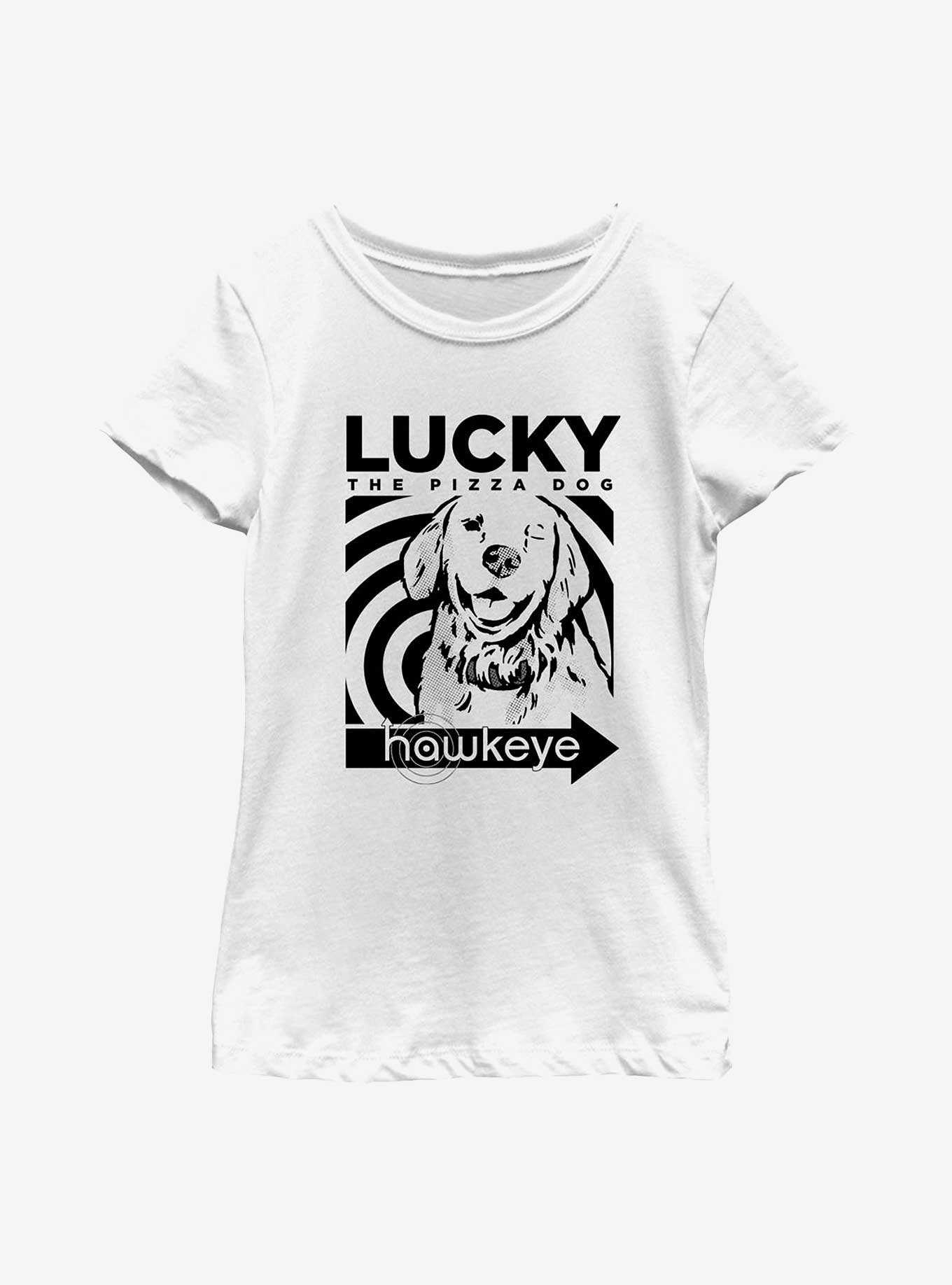 Marvel Hawkeye Lucky Close Up Youth T-Shirt, , hi-res