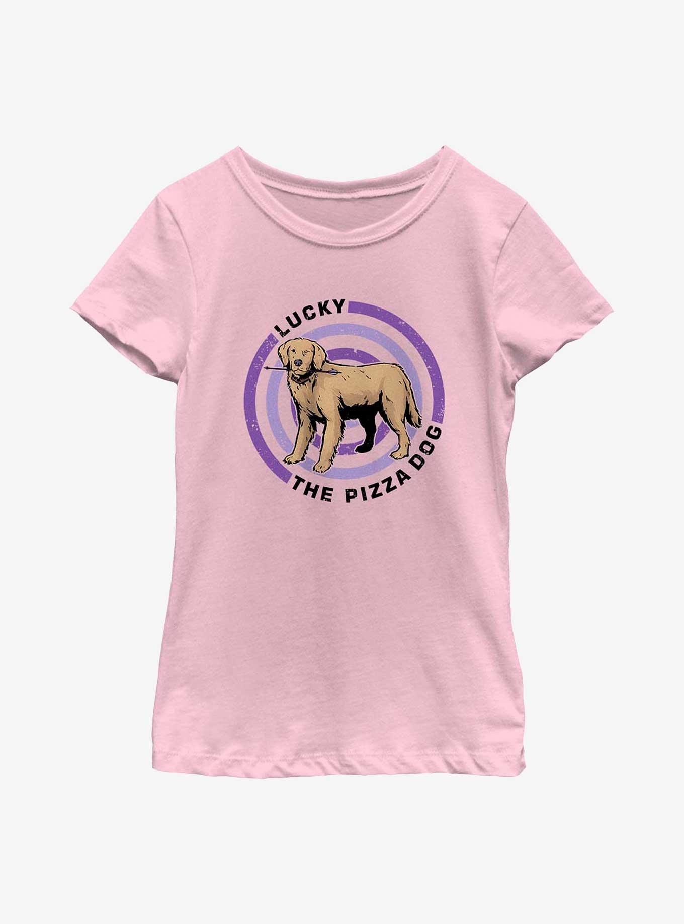 Marvel Hawkeye Pizza Dog Bullseye Youth T-Shirt, , hi-res