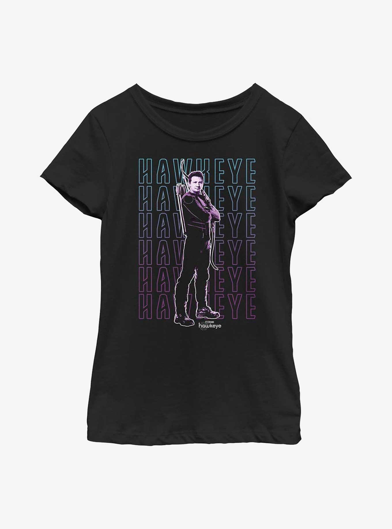 Marvel Hawkeye Stacked Hawkeye Youth T-Shirt, , hi-res