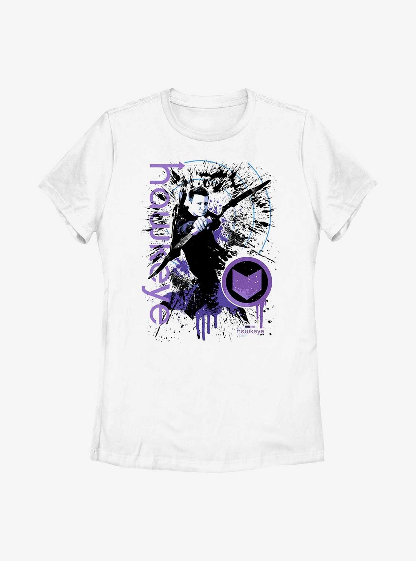 Marvel Hawkeye Bird Splatter Women's T-Shirt, WHITE, hi-res