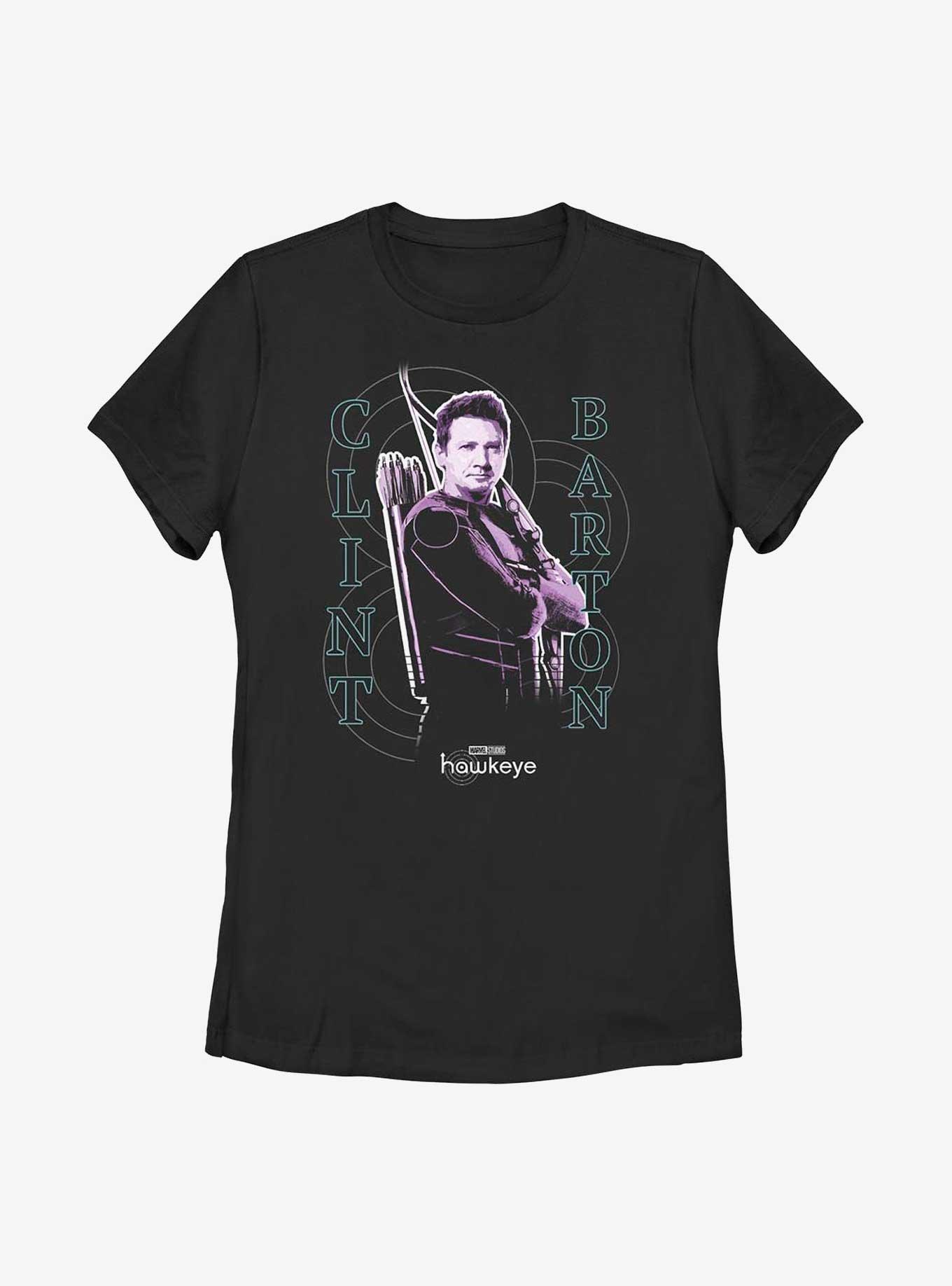 Marvel Hawkeye Hero Target Women's T-Shirt, BLACK, hi-res
