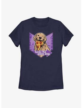 Marvel Hawkeye Pizza Dog Chevron Women's T-Shirt, NAVY, hi-res